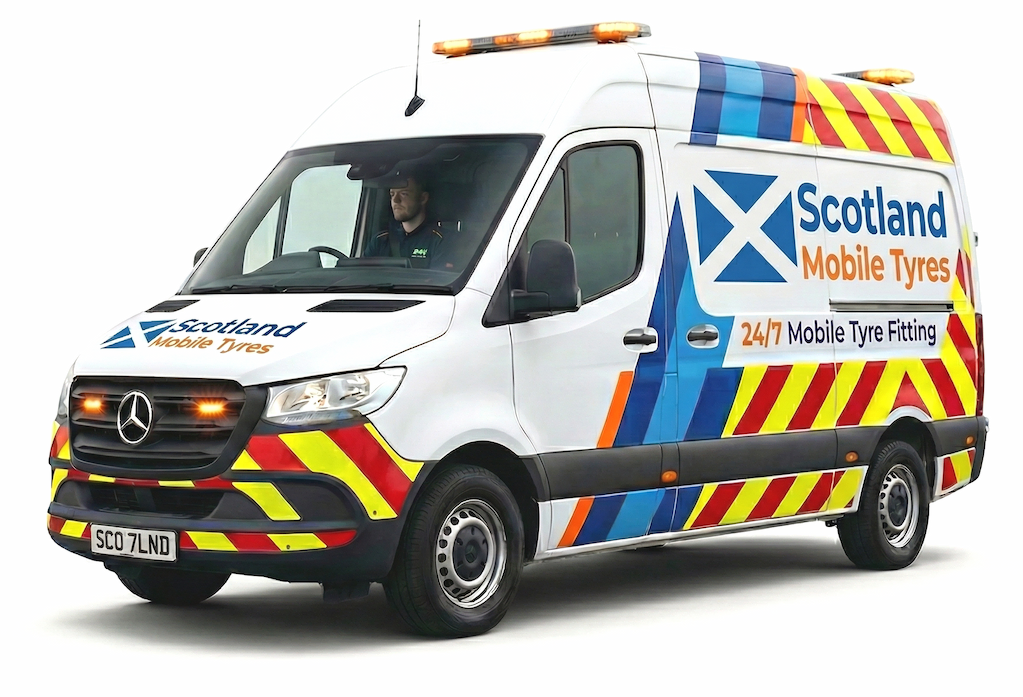 Scotland Mobile Tyres 24/7 emergency service van